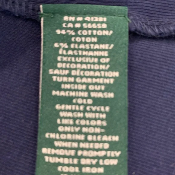 NWT Ralph Lauren Navy Boat Neck Shirt - Picture 8 of 8